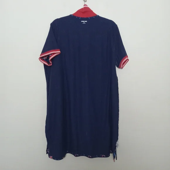 Land's End SIZE 2X Starfish Blue Red Polo Dress - Picture 8 of 11